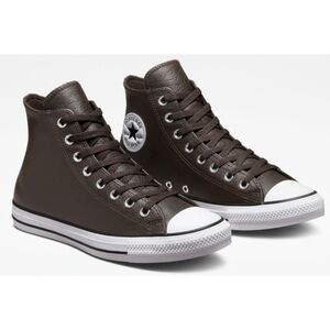NWT Converse Chuck Taylor All-Star Tumbled Leather High Tops 4.5M/6.5W In Brown